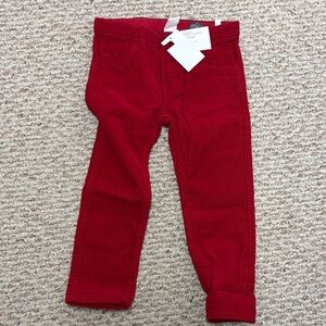 H&M Vibrant Red Kids Corduroy Trousers